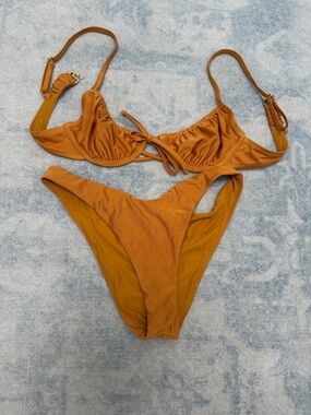 MINKPINK Rust Orange Underwire Bikini Set